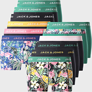 Jack And Jones - Set van 12 Fred Flamingo marineblauwe groene koningsblauwe zwarte boxers