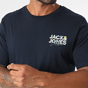 Jack And Jones - Tee Shirt Geplas Bleu Marine