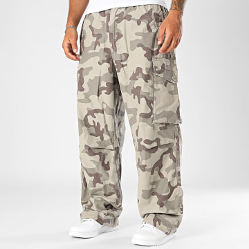 Levi's - Pantaloni Cargo Baggy Fit 003KO Beige Marrone Camouflage