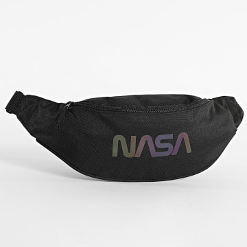 NASA - Sacoche Banane Rainbow Worm Logo Noir Iridescent