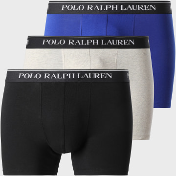 Polo Ralph Lauren - 3er-Pack Boxershorts Schwarz Königsblau Beige meliert