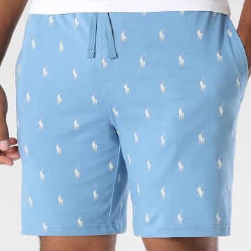 Polo Ralph Lauren - All Over Player Jogging Shorts Lichtblauw