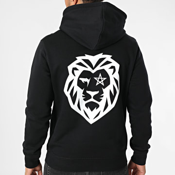 Super Prodige - Sudadera con capucha Lion Negro Blanco