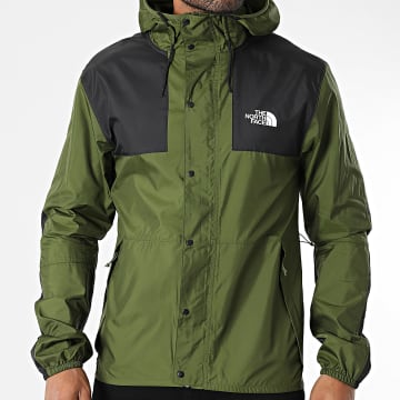 The North Face - Coupe-Vent Capuche Mountain A5IG3 Vert Kaki Noir