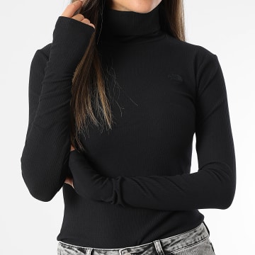 The North Face - Turtle A89C2 Maglietta donna a maniche lunghe con scollo a tartaruga Nero