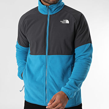 The North Face - Veste Polaire Glacier A89JG Bleu Clair Gris Anthracite