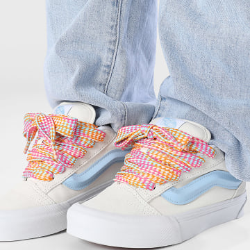 Vans - Scarpe da ginnastica Knu Skool 00D6Z da donna con lacci sovradimensionati Bianco Blu