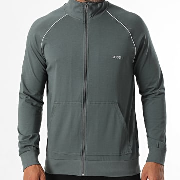 BOSS - Sweat Zippé Mix And Match 50515307 Gris Anthracite