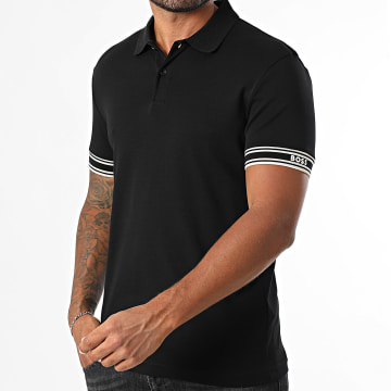 BOSS - Polo Slim Zone a maniche corte 50544448 Nero