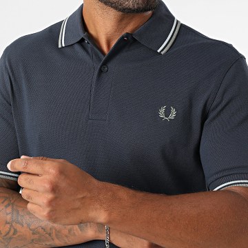 Fred Perry - Polo manica corta Twin Tipped MM3600 Navy