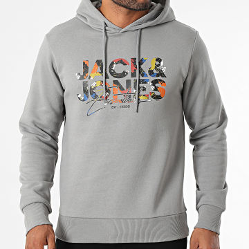 Jack And Jones - Sweat Capuche Geplas Gris