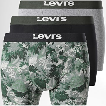 Levi's - Set di 3 boxer 701238284 Nero Heather Grigio Verde