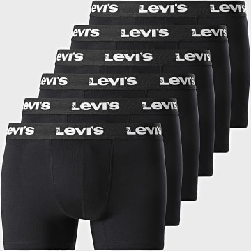 Levi's - Lote de 6 calzoncillos bóxer 701238595 Negro