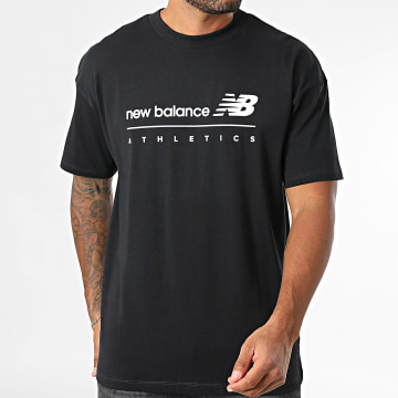 New Balance - Camisola com tee gráfica linear MT53525 Preto