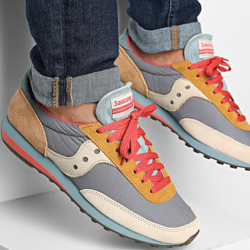 Saucony - Baskets Trainer 80 S70985 Blue Tan