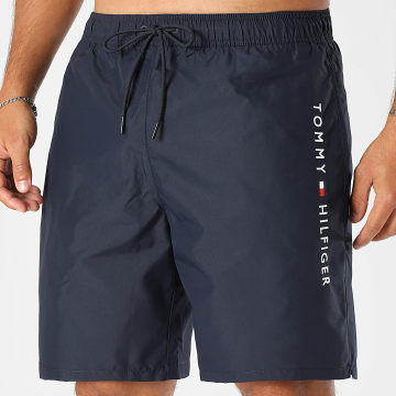 Tommy Hilfiger - Short De Bain Long Drawstring 3310 Bleu Marine