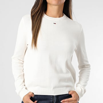 Tommy Jeans - Pull Femme Essential 0159 Blanc