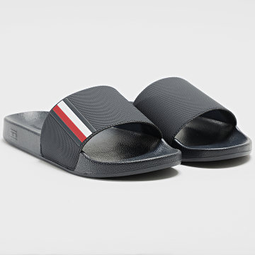 Tommy Hilfiger - Tobogán de piscina texturizado Corporate 5618 Azul marino