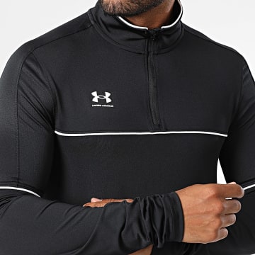 Under Armour - Tee Shirt Manches Longues Col Zippé Challenger 6004043 Noir