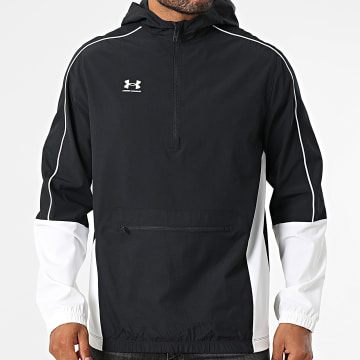 Under Armour - Chaqueta con capucha Challenger Warmup Outdoor 6004045 Negro Beige claro