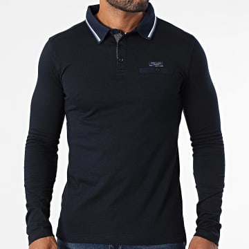 Deeluxe - Polo de manga larga Drexloni 05V2551M Azul marino