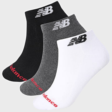 New Balance - Lot De 3 Paires De Chaussettes LAS51333 Noir Gris Anthracite Blanc