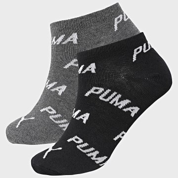 Puma - Set van 2 paar sokken 701231279 Zwart Houtskool Grijs