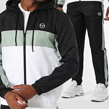 Sergio Tacchini - Chándal Quarzo 41026 Blanco Negro Verde