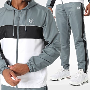 Sergio Tacchini - Chándal Quarzo 41026 Gris Blanco Negro