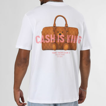 Teddy Yacht Club - Tee Shirt Oversize Cash Is King Keepall Blanc