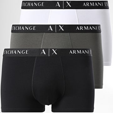 Armani Exchange - Set De 3 Boxers XM000871-AF13682 Negro Gris Blanco
