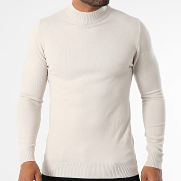 KZR - Jersey de cuello alto 076 Beige