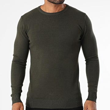 KZR - 051 Suéter verde caqui oscuro