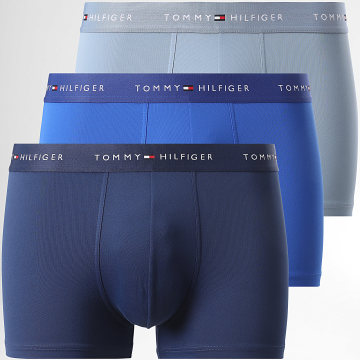 Tommy Hilfiger - Lot De 3 Boxers 3617 Bleu Marine Bleu Roi Bleu Gris