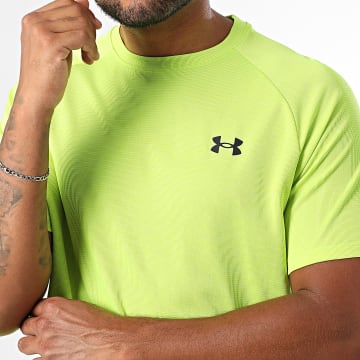 Under Armour - Tee Shirt Loose Fit Tech Textured 1382796 Vert Fluo