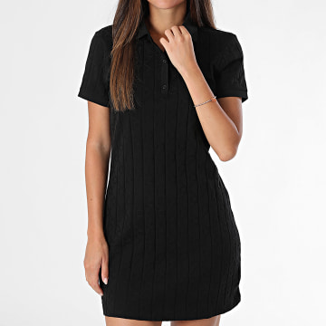 Calvin Klein - Women's Short Sleeve Polo Dress 4D208 Black