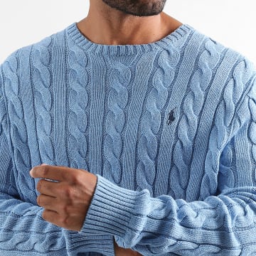 Polo Ralph Lauren - Pull Original Player Bleu Clair Chiné