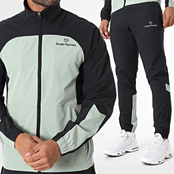 Sergio Tacchini - Ponte 41256 Negro Chándal Verde Claro