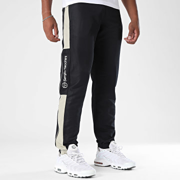 Sergio Tacchini - Abita 40814 Pantaloni da jogging a bande nero-beige