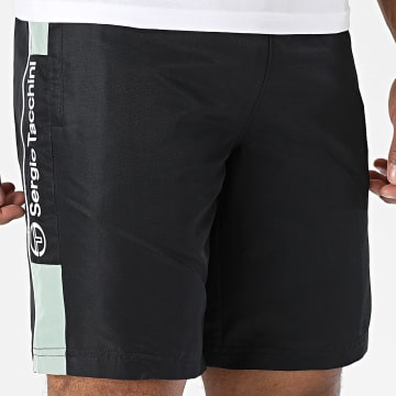 Sergio Tacchini - Short Jogging Vebita 024 40815 Noir Vert Clair