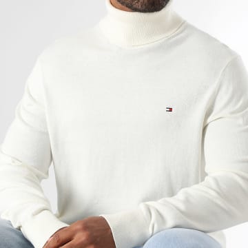 Tommy Hilfiger - Pull Col Roulé Pima Cotton Cashmere 8048 Beige Clair