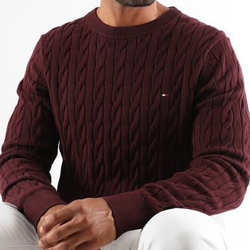 Tommy Hilfiger - Jersey de punto clásico 3132 Burdeos