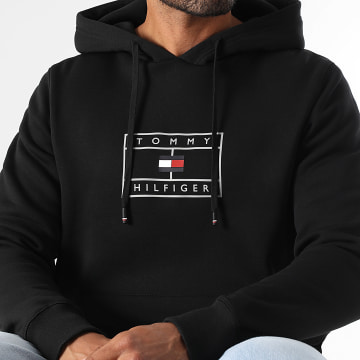 Tommy Hilfiger - Sweat Capuche Graphic 9810 Noir