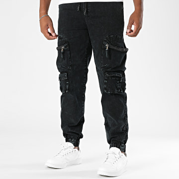 Uniplay - Pantalon Cargo Jean 737 Noir