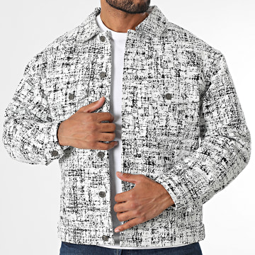 Uniplay - 513 Chaqueta blanca jaspeada