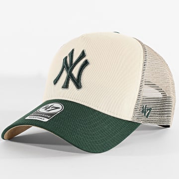'47 Brand - Casquette Trucker Offside NY Yankees BPTOM17CNP Beige Vert