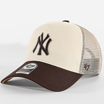 '47 Brand - Casquette Trucker Offside NY Yankees BPTOM17CNP Beige Marron