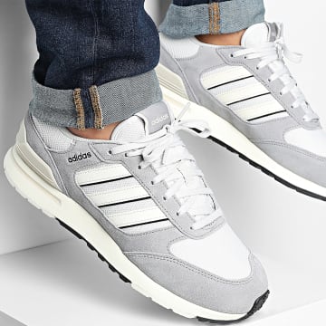 Adidas Sportswear - Cestini Run 80s JR8704 Grigio One Off Bianco Alluminio