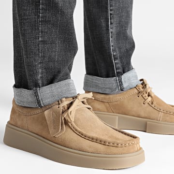 Clarks - Zapatos de ante Torview Dark Sand