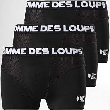 Comme Des Loups - Set di 3 boxer classici neri